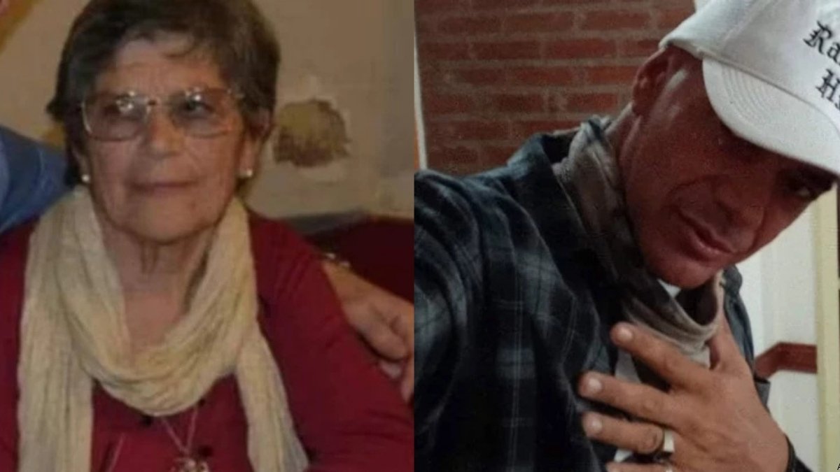 Patrulleros y personal policial trabajando en una vivienda de Quequén donde ocurrió el hecho.