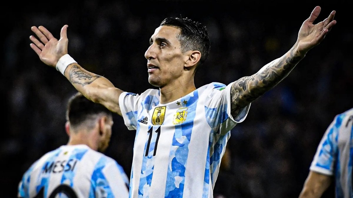 Ángel Di María durante una etapa con la Selección Argentina, antes del Mundial 2026.