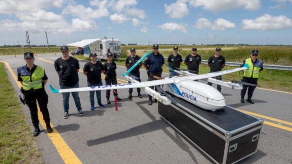 dron de vigilancia rural utilizado por la Policía Bonaerense