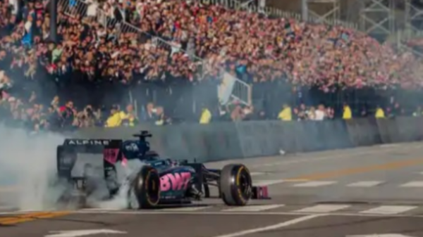 Franco Colapinto durante el Road Show en Buenos Aires