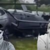 Restos de los helicópteros involucrados en la colisión aérea ocurrida en Río de Janeiro.