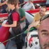 Operativo de búsqueda de los cinco pescadores desaparecidos en el Río de la Plata.