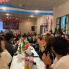 Integrantes de la Juventud Radical durante una actividad comunitaria en Ayacucho.