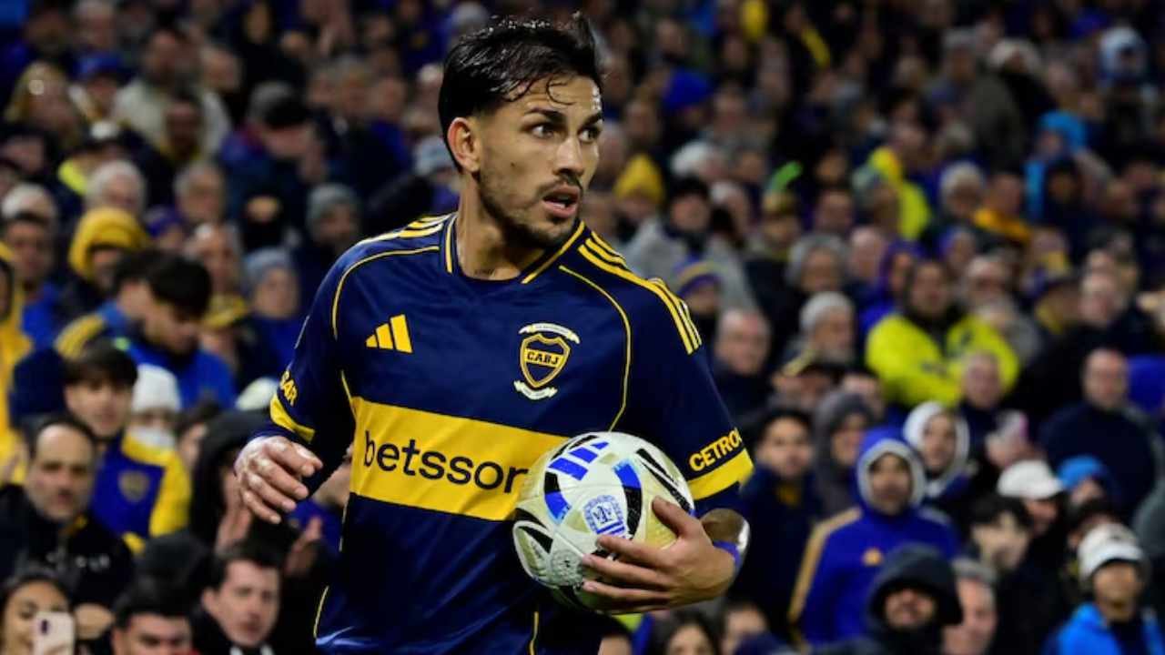 Leandro Paredes en el Superclásico entre Boca y River