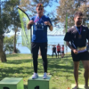 Medallas obtenidas por Leonel Quiñones en el Trail Running de Chascomús