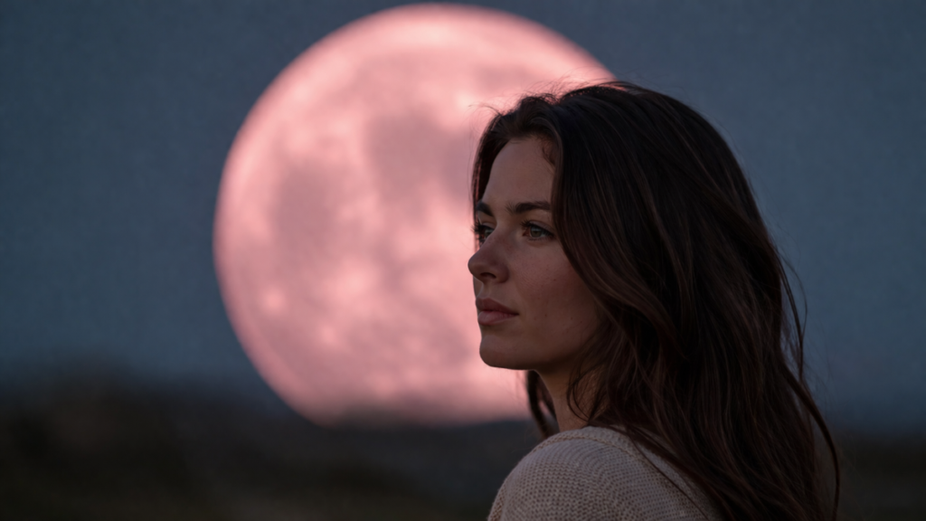 luna llena cielo noche fenomeno astronomico