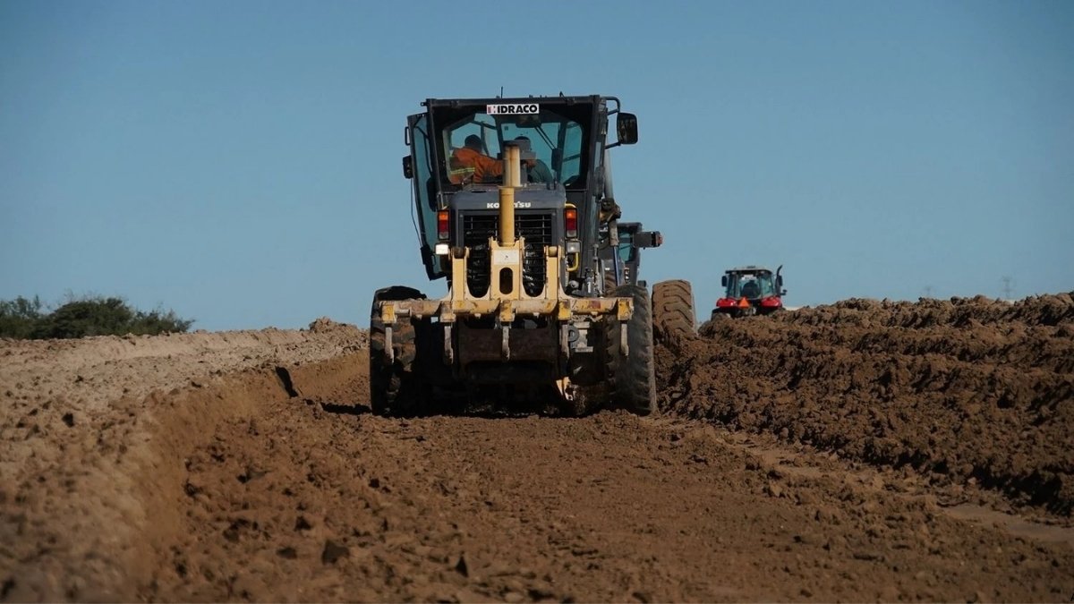 obras de la autovía en Ruta 11 entre Mar Chiquita y Villa Gesell