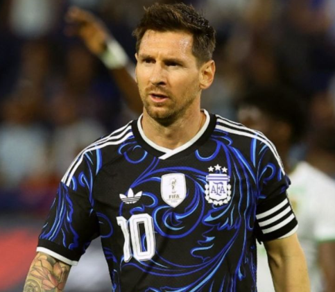 Lionel Messi durante el partido contra Zambia