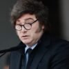 Javier Milei durante una declaración pública sobre su futuro político.