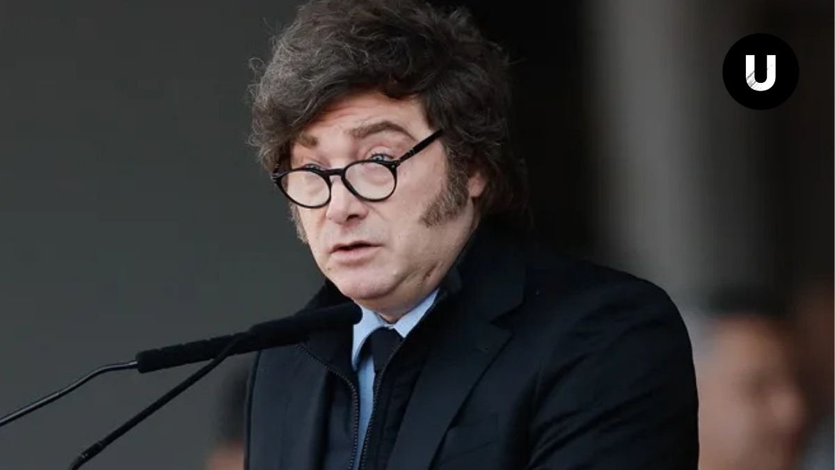 Javier Milei durante una declaración pública sobre su futuro político.