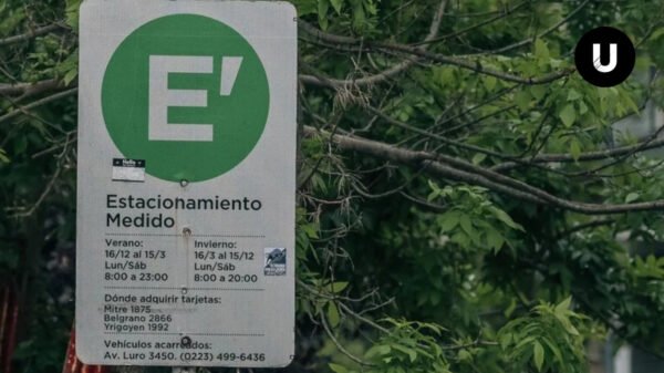 Aplicación del nuevo sistema de estacionamiento medido digital implementado en Mar del Plata.
