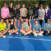 Encuentro de tenis femenino en el Tiro Federal de Ayacucho