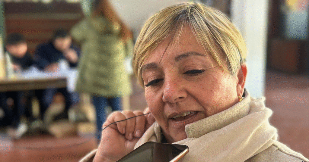 La candidata de La Libertad Avanza, Marisa Darguibel, emitió su voto